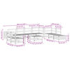 vidaXL Salon de jardin 11 pcs bois de pin massif