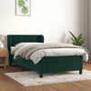 vidaXL Sommier &agrave; lattes de lit avec matelas Vert fonc&eacute; 90x190 cm