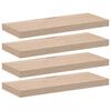 vidaXL &Eacute;tag&egrave;res flottantes 4 pcs 60x23,5x4 cm bois d'ing&eacute;nierie