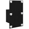 vidaXL Cabinet de chevet mural 2 pcs Ch&ecirc;ne noir 48,5 x 32,5 x 80 cm