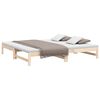 vidaXL Lit coulissant sans matelas 2x(100x200) cm bois de pin massif