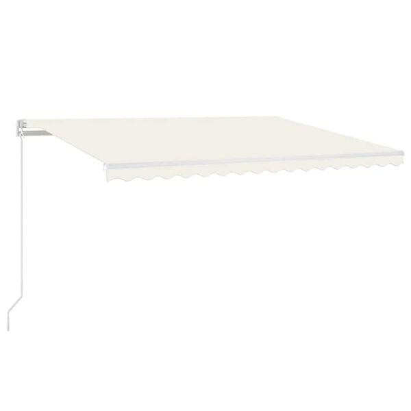 vidaXL Auvent r&eacute;tractable automatique 450x300 cm Cr&egrave;me