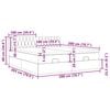vidaXL Cadre de lit ottoman avec matelas gris clair 200x200 cm velours