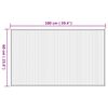 vidaXL Tapis rectangulaire naturel 60x100 cm bambou
