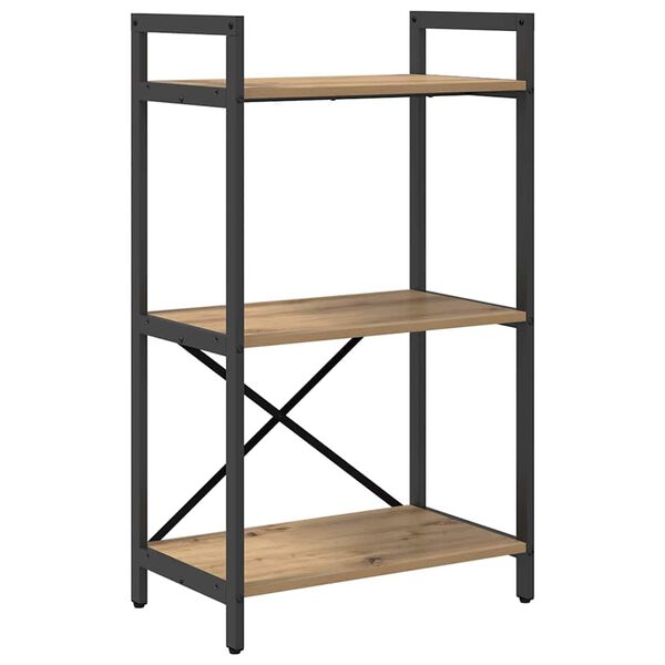 vidaXL &Eacute;tag&egrave;re Ch&ecirc;ne artisanal 56 x 34 x 96 cm Bois d'ing&eacute;nierie