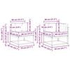 vidaXL Ensemble de canap&eacute;s d'ext&eacute;rieur 6 pcs Naturel et Anthracite