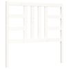 vidaXL Cadre de lit sans matelas blanc 100x200 cm bois de pin massif