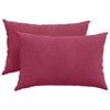 vidaXL Coussins de canapé 2 pcs Bordeaux 60 x 40 cm