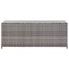 vidaXL Boîte de rangement de jardin gris 150x50x60 cm résine tressée
