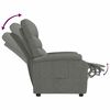 vidaXL Fauteuil inclinable Gris foncé Tissu
