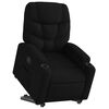 vidaXL Fauteuil inclinable noir tissu