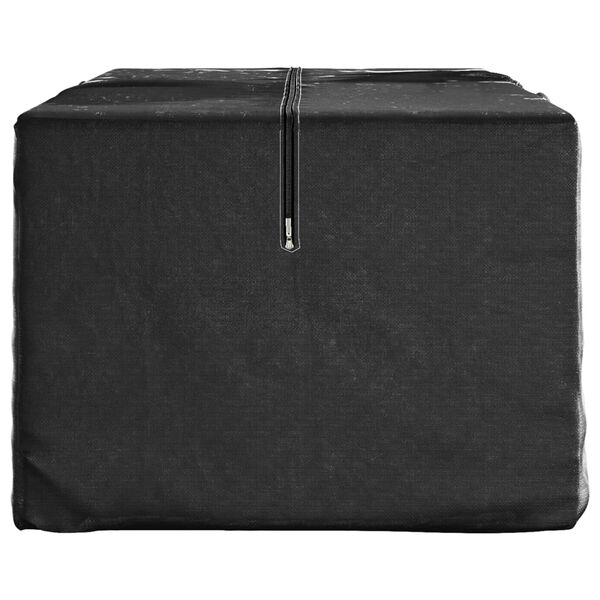 vidaXL Sac de rangement pour sapin de Noël noir 135x40x55 cm PE