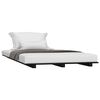vidaXL Cadre de lit sans matelas noir 90x190 cm bois de pin massif