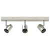 vidaXL Spot de plafond Nickel 38 x 6,5 x 11,5 cm M&eacute;tal