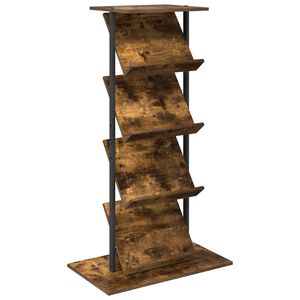 vidaXL &Eacute;tag&egrave;re &agrave; magazines Ch&ecirc;ne fum&eacute; 68 x 40 x 123,5 cm