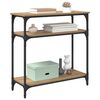 vidaXL Table console Chêne artisanal 75 x 29 x 75 cm Bois d'ingénierie