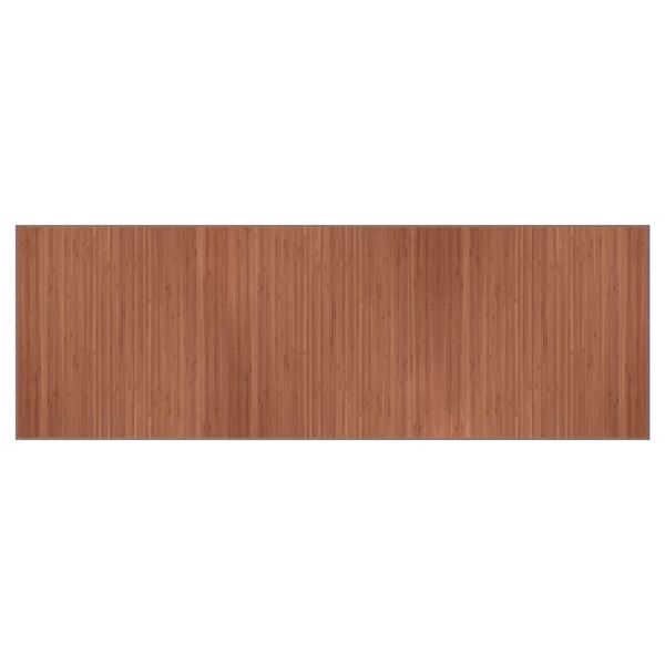 vidaXL Tapis rectangulaire marron 100x300 cm bambou