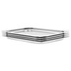 vidaXL R&eacute;cipients Gastronorm 4 pcs GN 1/1 20 mm Acier inoxydable