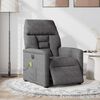 vidaXL Fauteuil inclinable de massage &eacute;lectrique gris fonc&eacute;