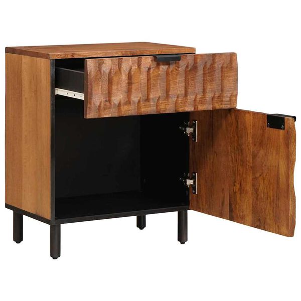 vidaXL Cabinet de chevet Marron 50 x 33 x 60 cm Bois de mangue massif