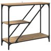 vidaXL Table console Ch&ecirc;ne artisanal 88,5 x 30 x 75 cm