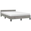 vidaXL Cadre de lit sans matelas gris clair 120x190 cm velours