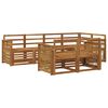vidaXL Ensemble de canap&eacute; d'angle 6 pcs Naturel Bois d'Acacia Massif