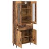 vidaXL Haut Armoire avec tiroir 2 pcs Bois Ancien Bois d'ing&eacute;nierie