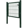 vidaXL Portillon Acier Vert 105x150 cm