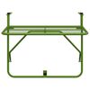 vidaXL Table de balcon Vert 60x40 cm Acier