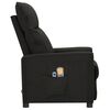 vidaXL Fauteuil électrique de massage Noir Tissu