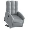 vidaXL Fauteuil inclinable &eacute;lectrique gris clair tissu