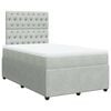 vidaXL Sommier &agrave; lattes de lit et matelas gris clair 120x190cm velours