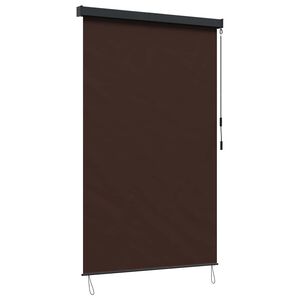 vidaXL Store enrouleur Marron 80 x 250 cm Tissu et Aluminium