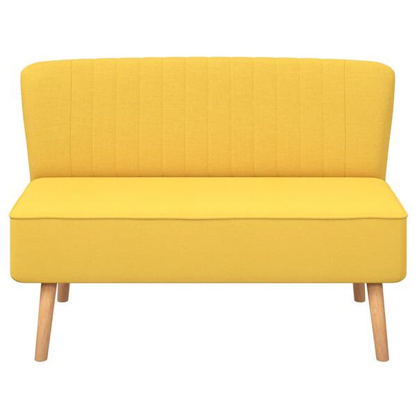vidaXL Canap&eacute; 117x55,5x77 cm Tissu Jaune