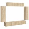 vidaXL Meuble TV 8 pc Ch&ecirc;ne Sonoma
