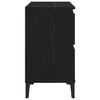 vidaXL Meuble de Lavabo de Salle de Bain Ch&ecirc;ne noir 80 x 33 x 60 cm