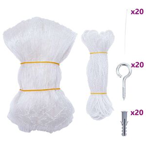 vidaXL Filet pour chat transparent en nylon 3x2 m