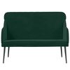 vidaXL Banc Vert fonc&eacute; 110x76x80 cm Velours