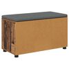 vidaXL Banc d'entr&eacute;e avec coussin Bois ancien 80 x 46 x 46 cm