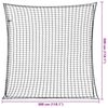 vidaXL Filet pour remorque avec corde &eacute;lastique noir 3x3 m PP