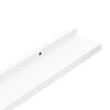 vidaXL &Eacute;tag&egrave;res &agrave; rebord pour cadre photo 2 pcs Blanc 60x9x3 cm MDF