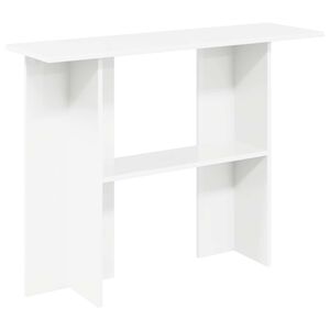 vidaXL Table console Blanc 100 x 30 x 75 cm Bois d'ing&eacute;nierie