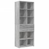 vidaXL Armoire de rangement sonoma gris 70x42,5x225 cm