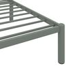vidaXL Cadre de lit sans matelas gris m&eacute;tal 180x200 cm