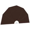 vidaXL &Eacute;cran de confidentialit&eacute; pour balcon &Oslash; 400 cm Polyester Marron