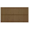 vidaXL T&ecirc;te de lit murale Marron miel 166x3x90 cm Bois massif de pin