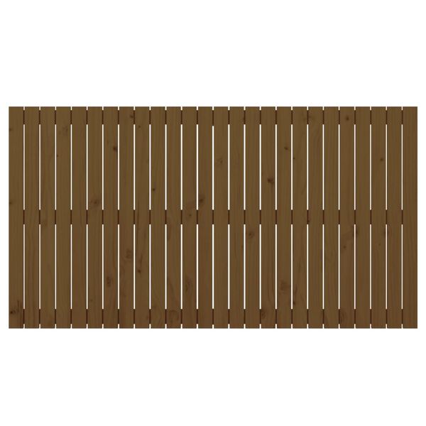 vidaXL T&ecirc;te de lit murale Marron miel 166x3x90 cm Bois massif de pin
