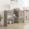 vidaXL Buffet chêne sonoma 102x37x75,5 cm bois d'ingénierie