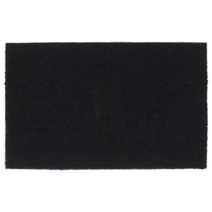 vidaXL Tapis de porte noir 50x80 cm fibre de coco touffet&eacute;